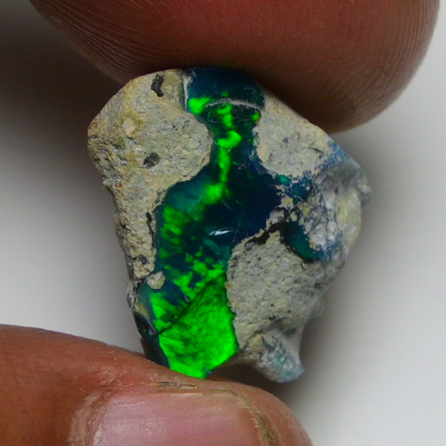 Black Opal 5.65 Carats | Natural Black Ethiopian Opal Rough - Ready for Cutting & Jewelry!