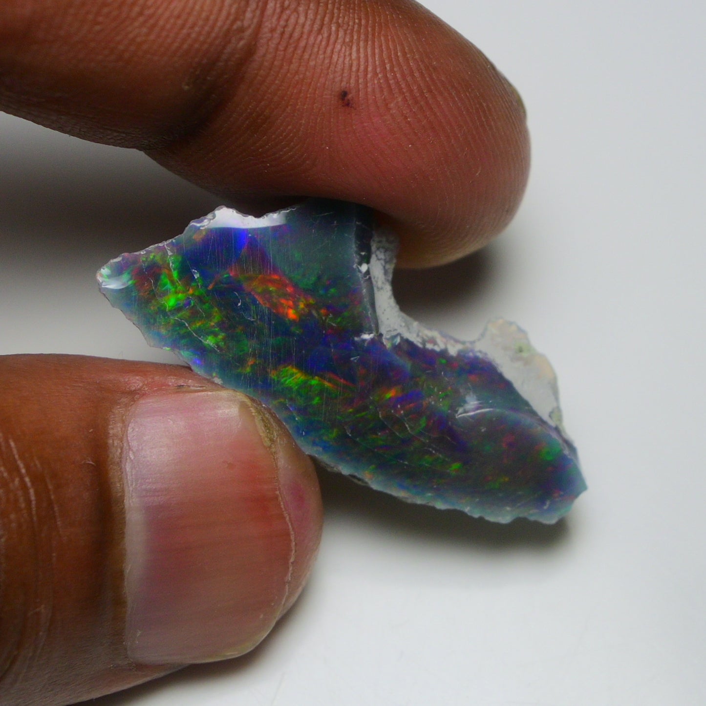 Black Opal 9.70 Carats | Natural Black Ethiopian Opal Rough - Ready for Cutting & Jewelry!