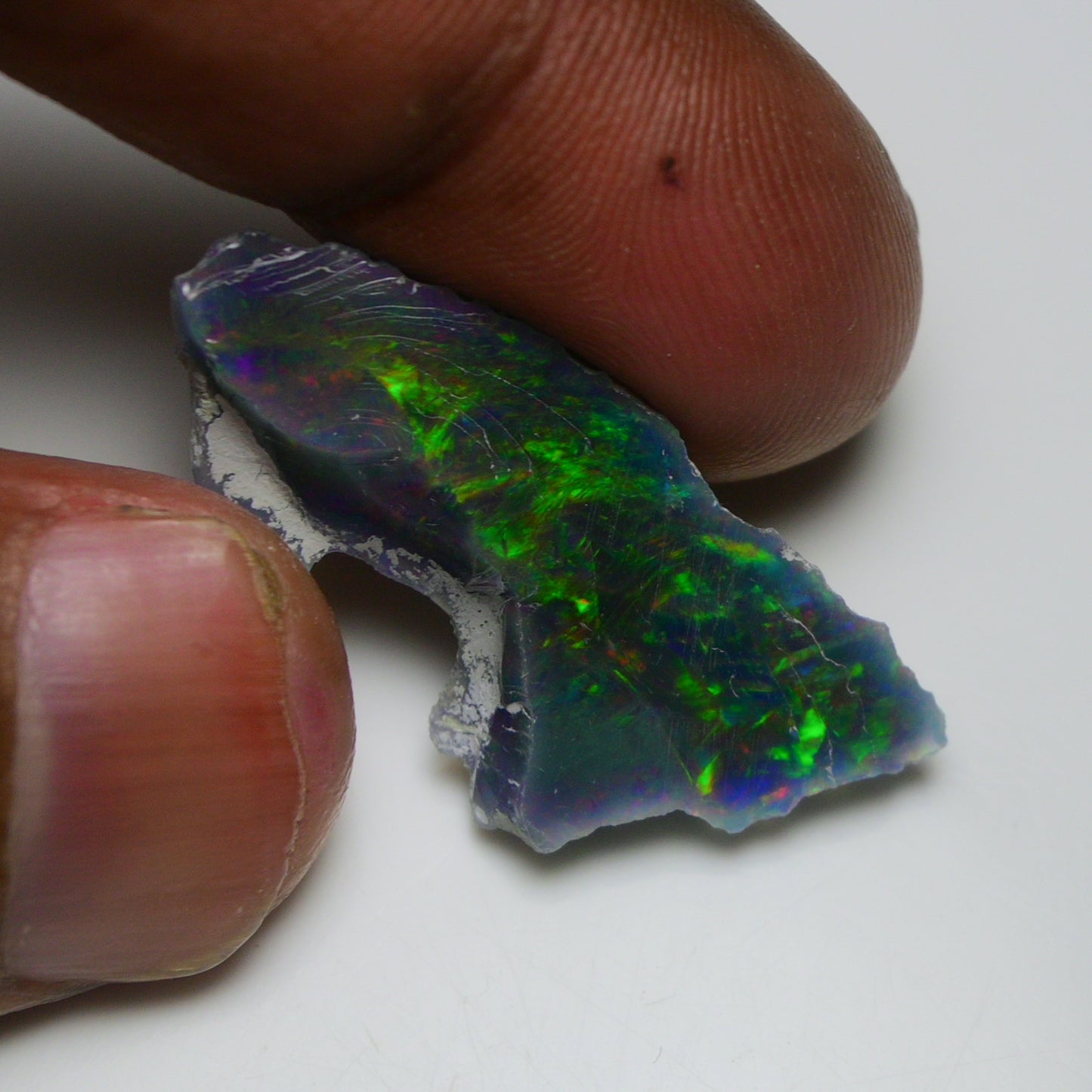 Black Opal 9.70 Carats | Natural Black Ethiopian Opal Rough - Ready for Cutting & Jewelry!