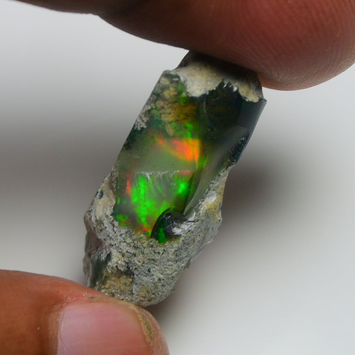 Black Opal 15.90 Carats | Natural Black Ethiopian Opal Rough - Ready for Cutting & Jewelry!