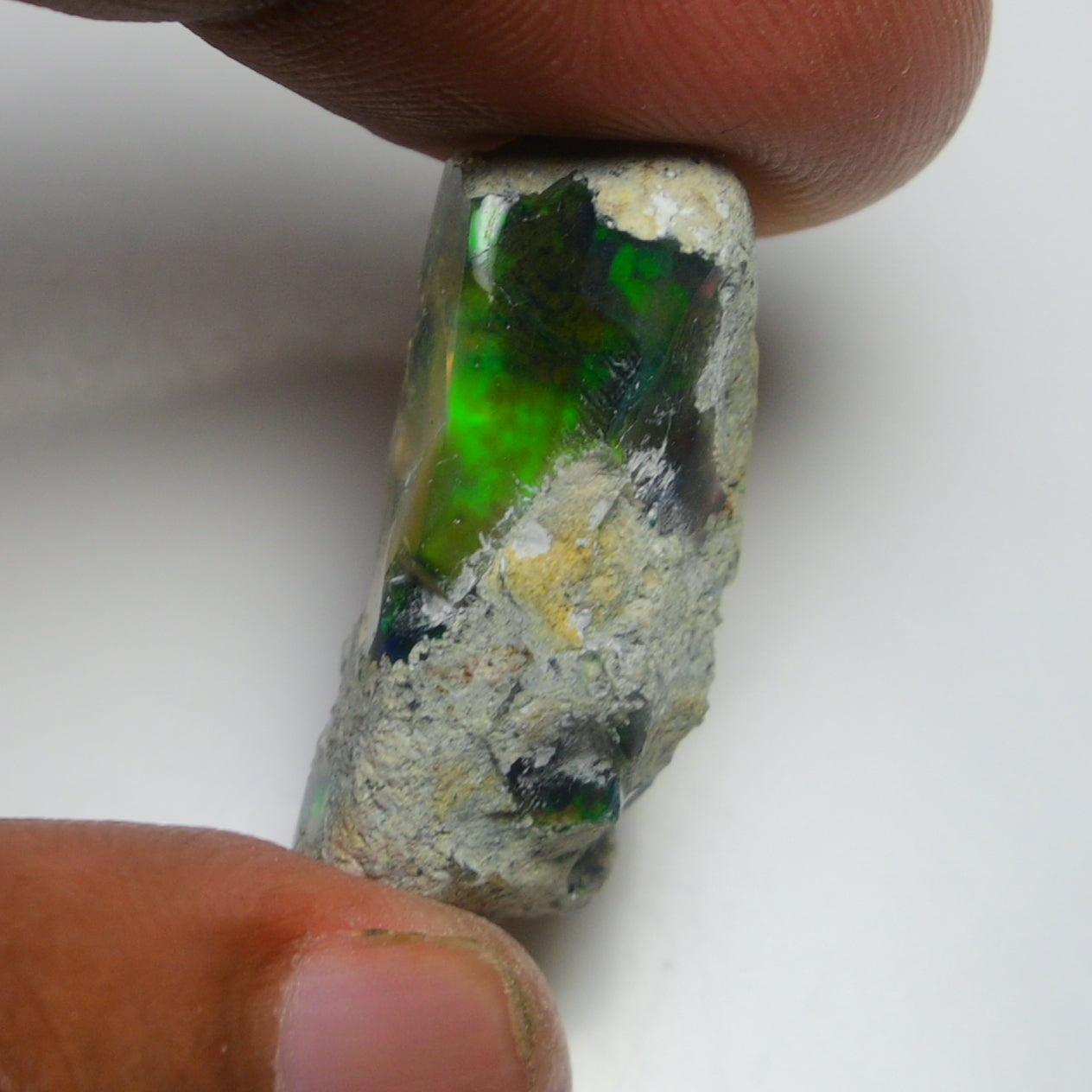 Black Opal 15.90 Carats | Natural Black Ethiopian Opal Rough - Ready for Cutting & Jewelry!