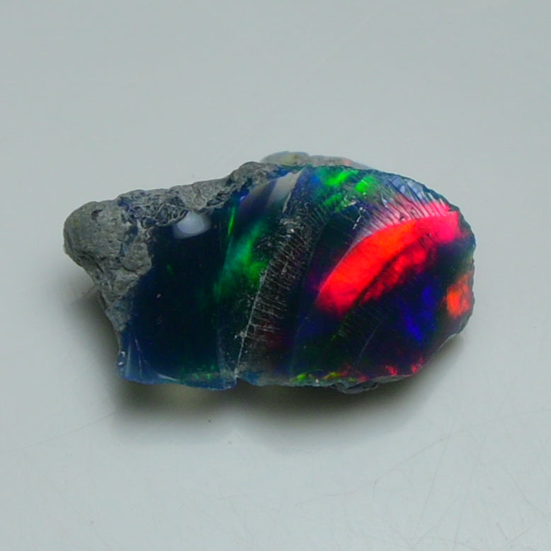 Black Opal 2.85 Carats | Natural Black Ethiopian Opal Rough - Ready for Cutting & Jewelry!