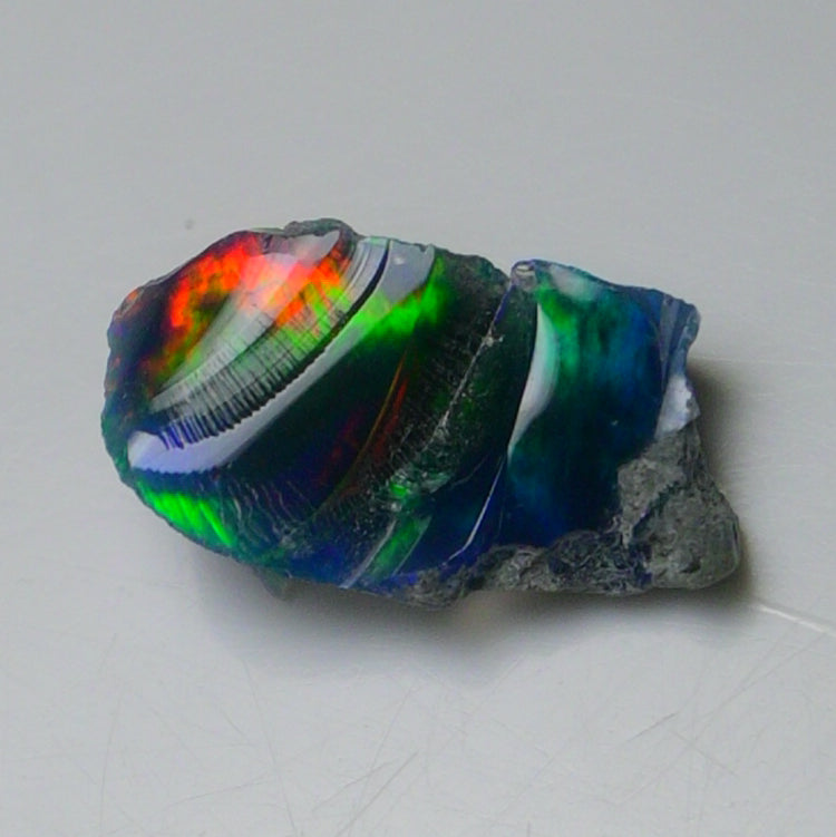 Black Opal 2.85 Carats | Natural Black Ethiopian Opal Rough - Ready for Cutting & Jewelry!