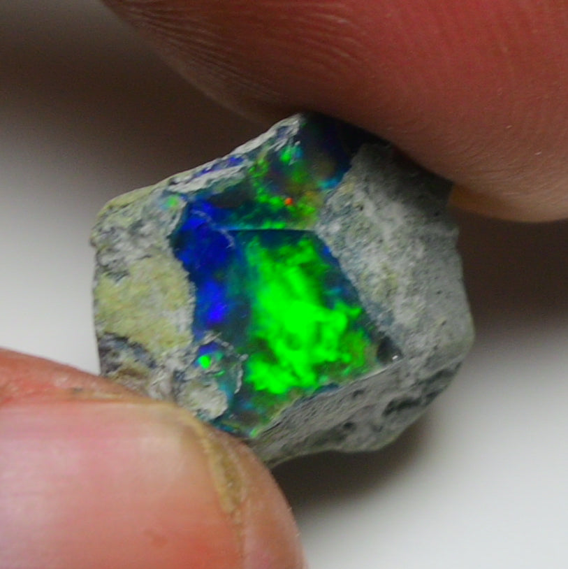 Black Opal 8.90 Carats | Natural Black Ethiopian Opal Rough - Ready for Cutting & Jewelry!