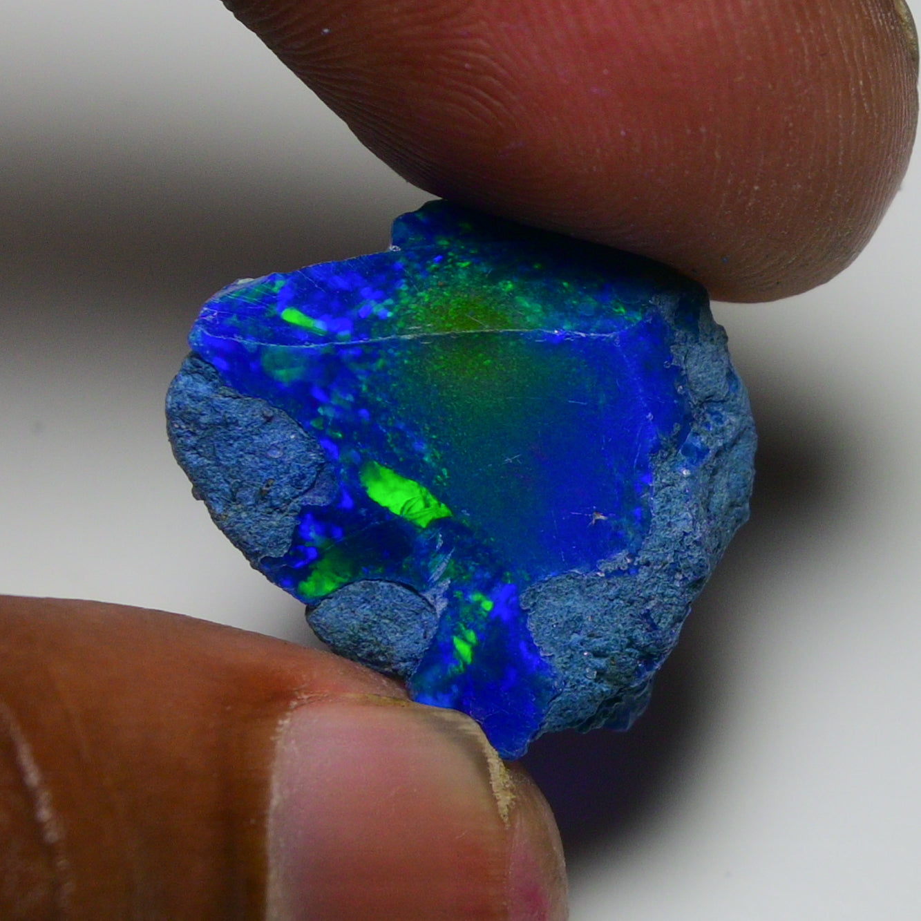 Rare Blue Opal 16.80 Carats | Natural Blue Ethiopian Opal Rough - Ready for Cutting & Jewelry!