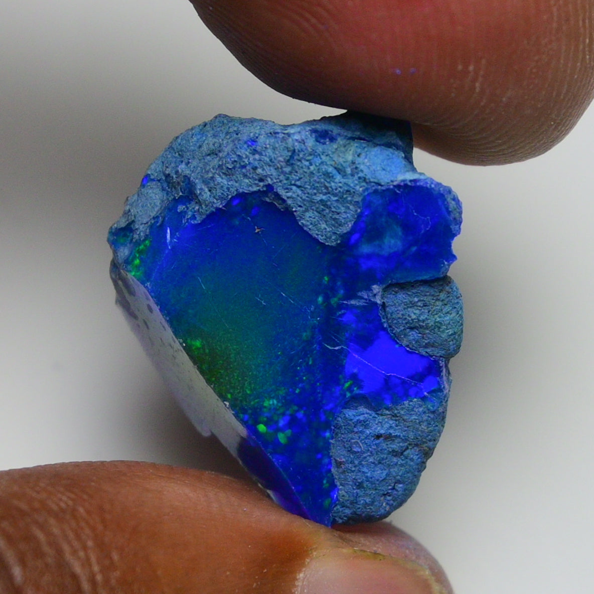 Rare Blue Opal 16.80 Carats | Natural Blue Ethiopian Opal Rough - Ready for Cutting & Jewelry!