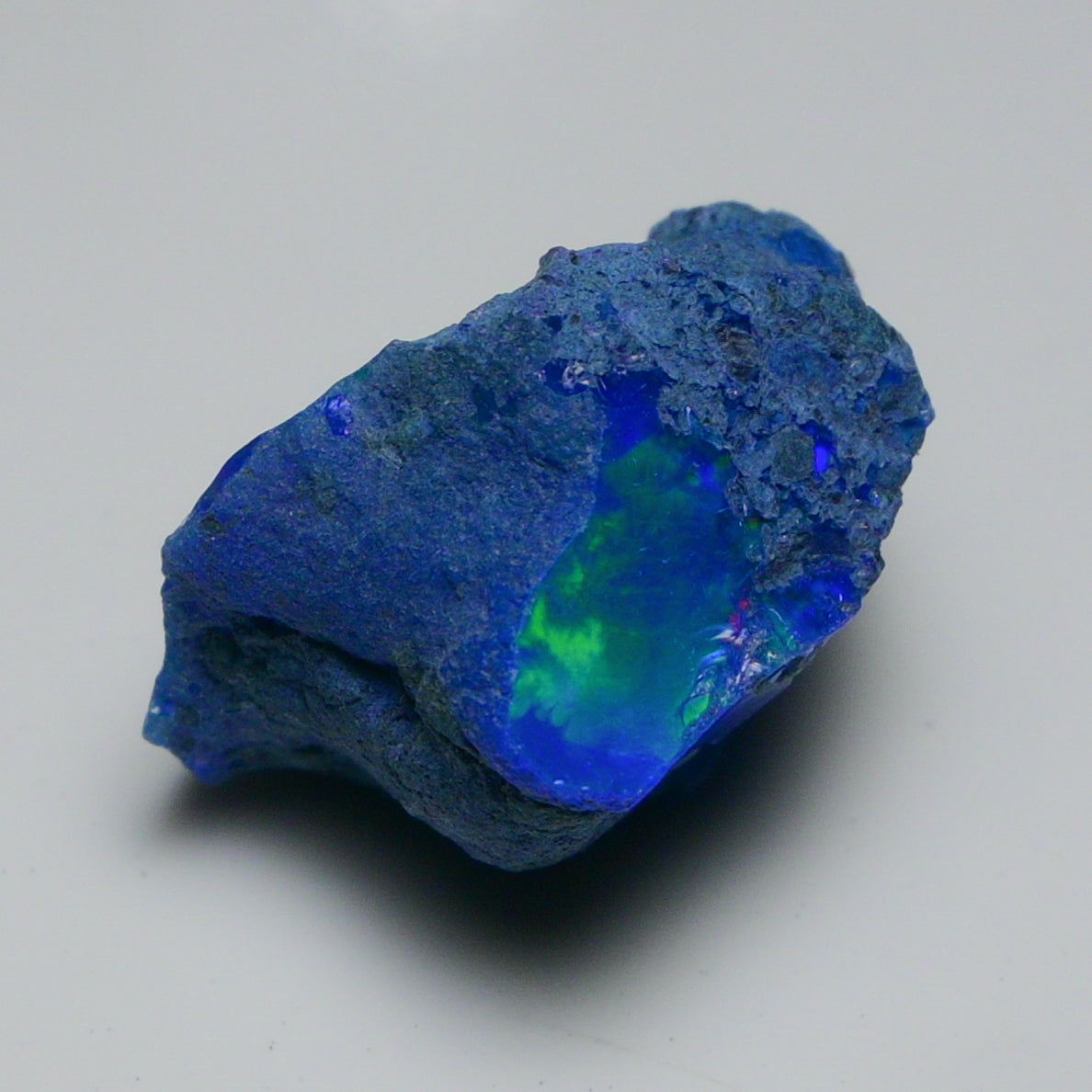 Rare Blue Opal 26.20 Carats | Natural Blue Ethiopian Opal Rough - Ready for Cutting & Jewelry!