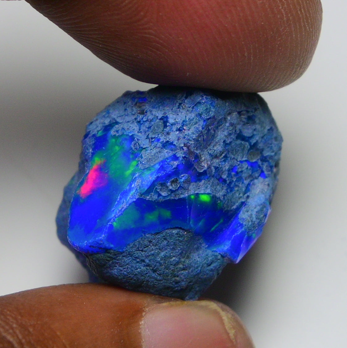 Rare Blue Opal 26.20 Carats | Natural Blue Ethiopian Opal Rough - Ready for Cutting & Jewelry!