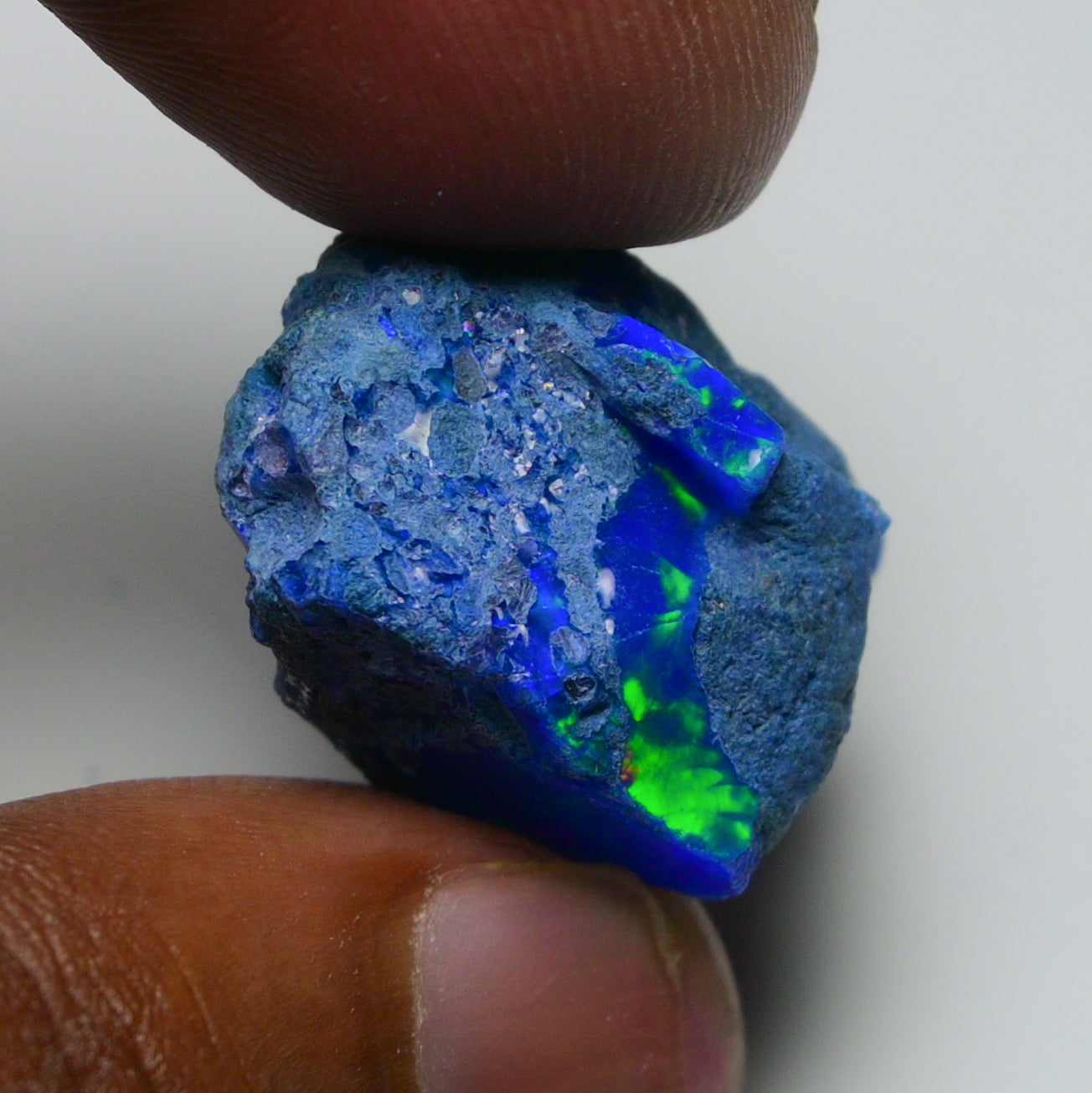 Rare Blue Opal 26.20 Carats | Natural Blue Ethiopian Opal Rough - Ready for Cutting & Jewelry!