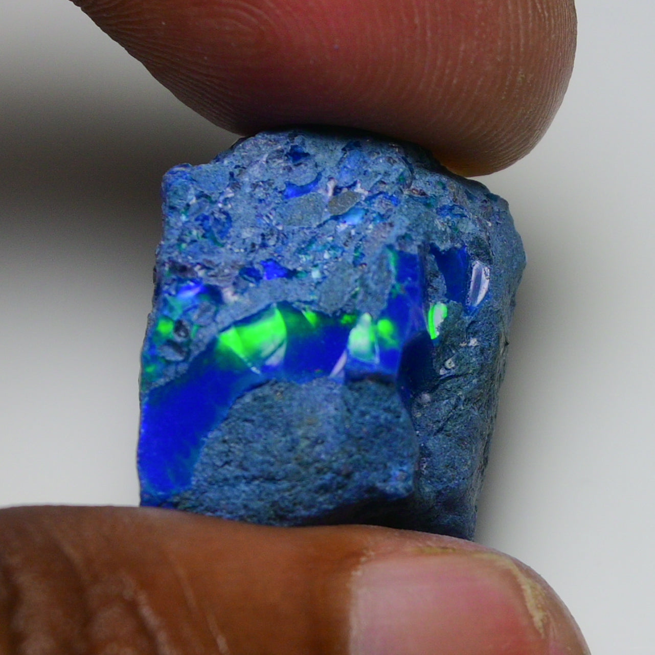 Rare Blue Opal 26.20 Carats | Natural Blue Ethiopian Opal Rough - Ready for Cutting & Jewelry!