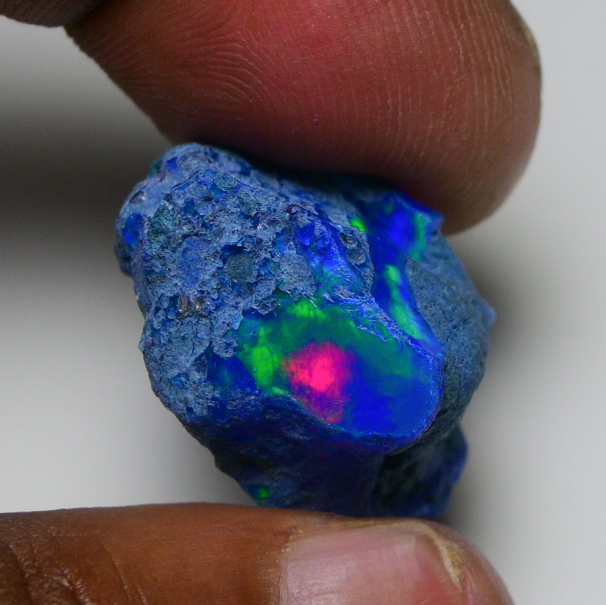 Rare Blue Opal 26.20 Carats | Natural Blue Ethiopian Opal Rough - Ready for Cutting & Jewelry!