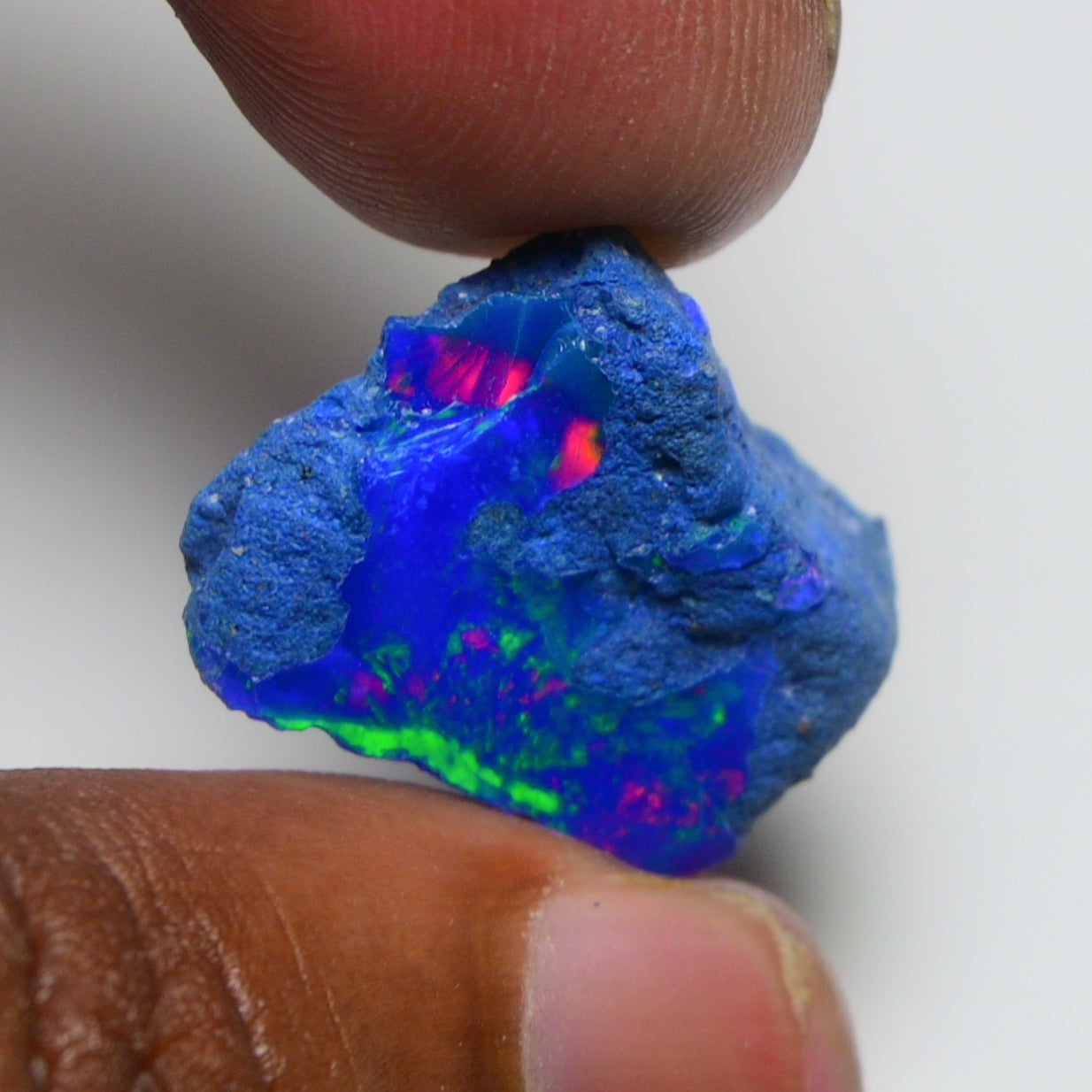 Rare Blue Opal 12.70 Carats | Natural Blue Ethiopian Opal Rough - Ready for Cutting & Jewelry!
