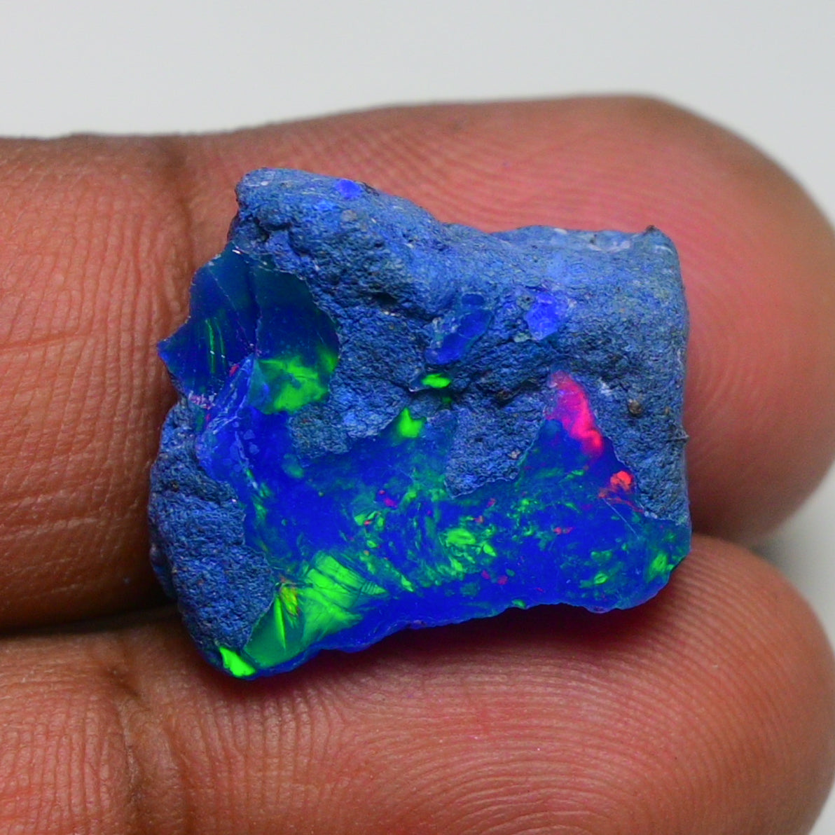 Rare Blue Opal 12.70 Carats | Natural Blue Ethiopian Opal Rough - Ready for Cutting & Jewelry!