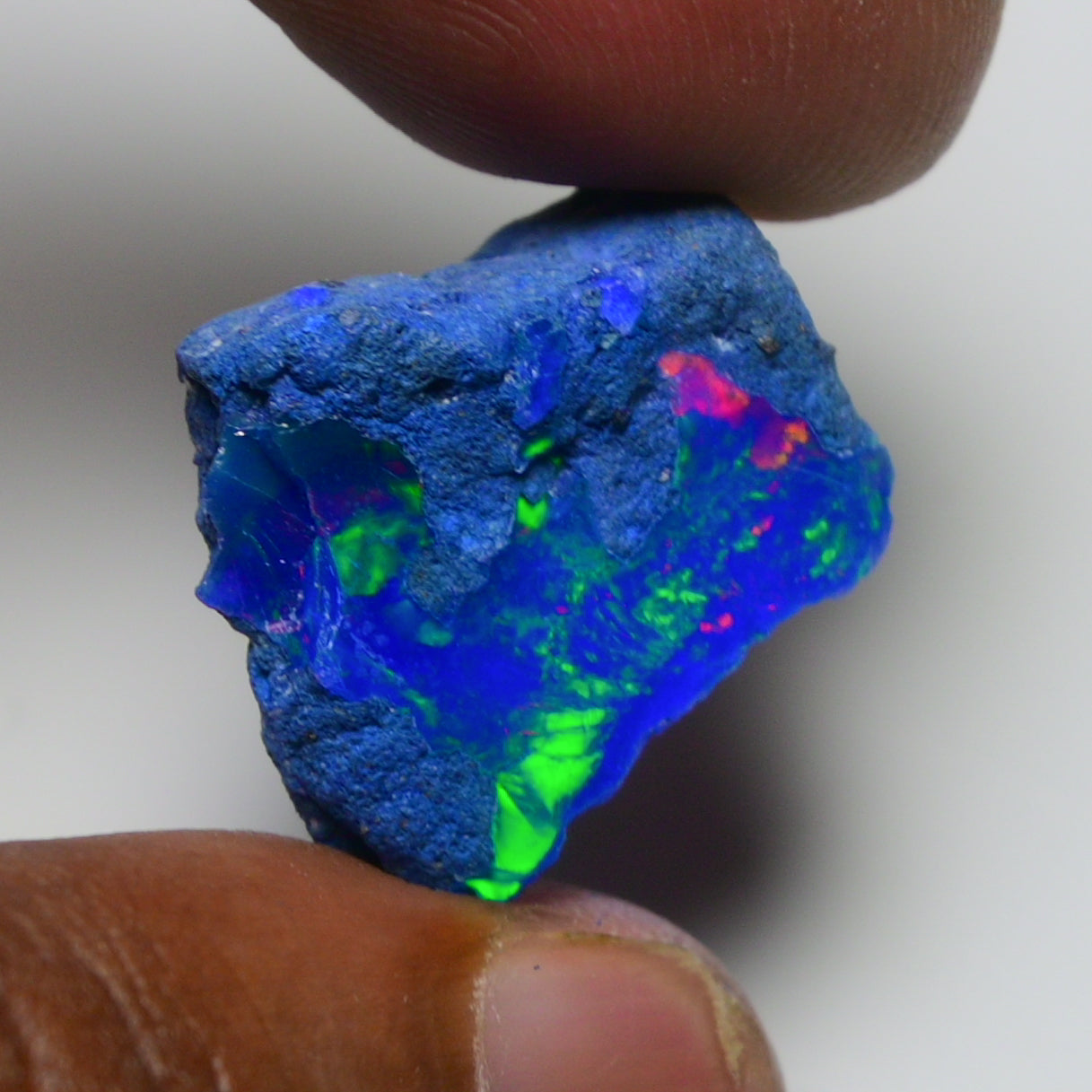 Rare Blue Opal 12.70 Carats | Natural Blue Ethiopian Opal Rough - Ready for Cutting & Jewelry!