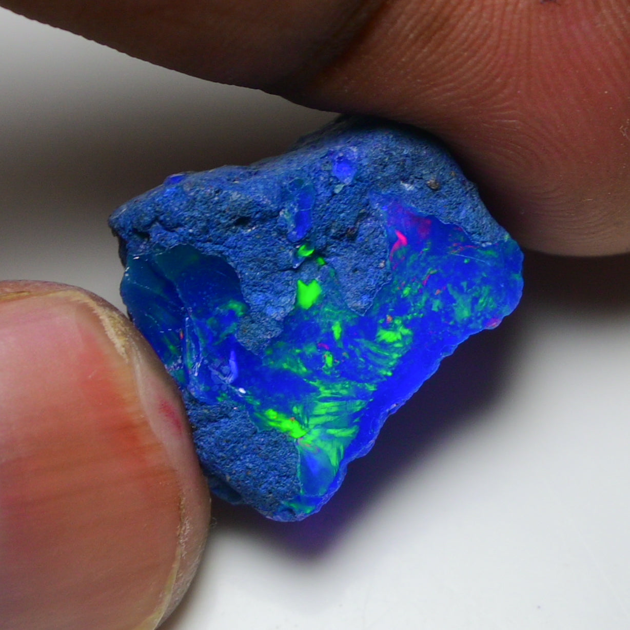Rare Blue Opal 12.70 Carats | Natural Blue Ethiopian Opal Rough - Ready for Cutting & Jewelry!
