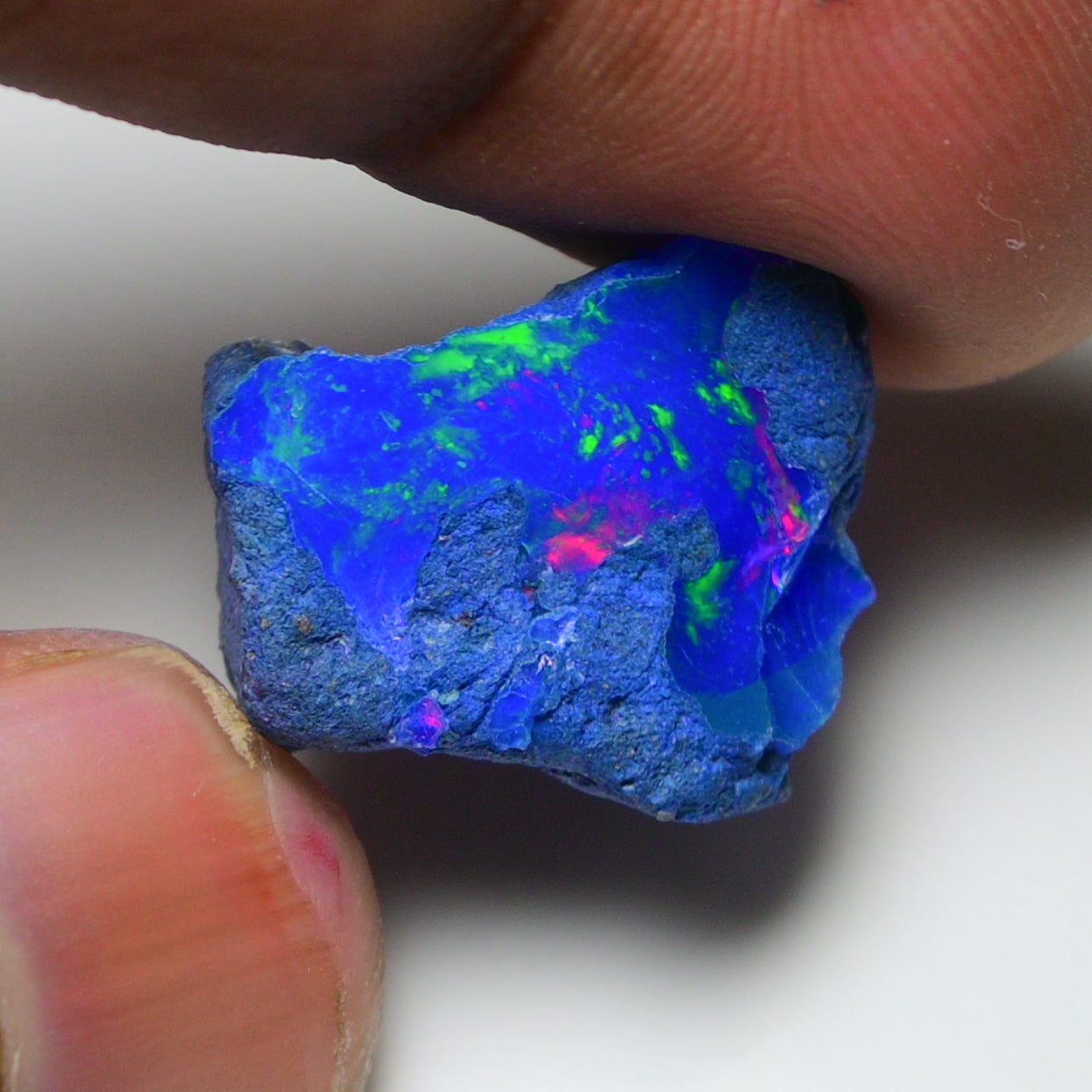 Rare Blue Opal 12.70 Carats | Natural Blue Ethiopian Opal Rough - Ready for Cutting & Jewelry!