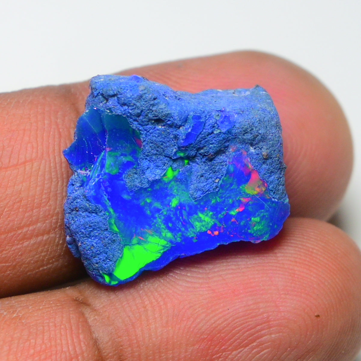 Rare Blue Opal 12.70 Carats | Natural Blue Ethiopian Opal Rough - Ready for Cutting & Jewelry!
