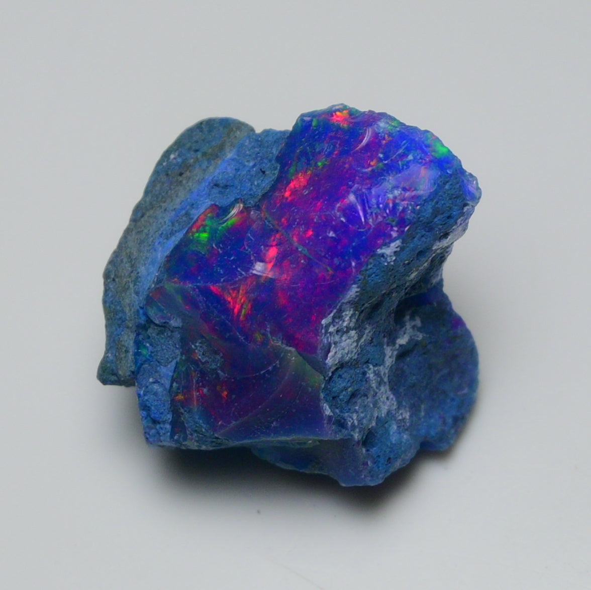 Rare Blue Opal 22.30 Carats | Natural Blue Ethiopian Opal Rough - Ready for Cutting & Jewelry!