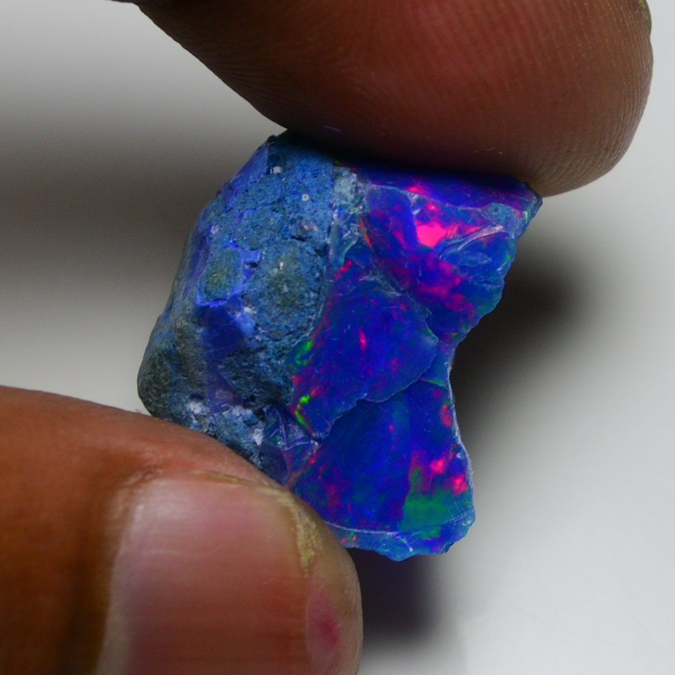 Rare Blue Opal 22.30 Carats | Natural Blue Ethiopian Opal Rough - Ready for Cutting & Jewelry!
