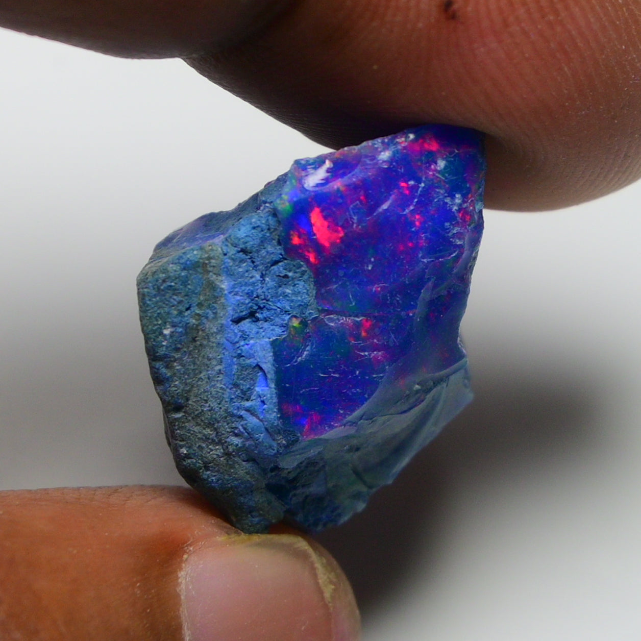 Rare Blue Opal 22.30 Carats | Natural Blue Ethiopian Opal Rough - Ready for Cutting & Jewelry!