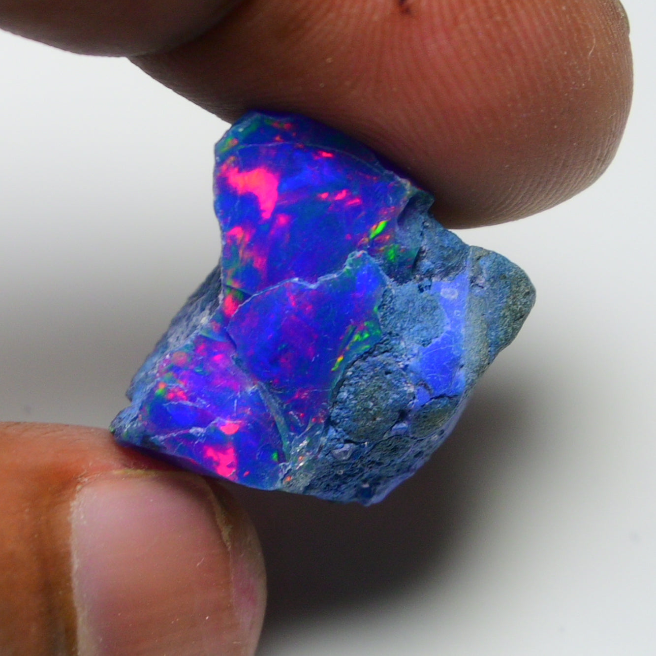 Rare Blue Opal 22.30 Carats | Natural Blue Ethiopian Opal Rough - Ready for Cutting & Jewelry!