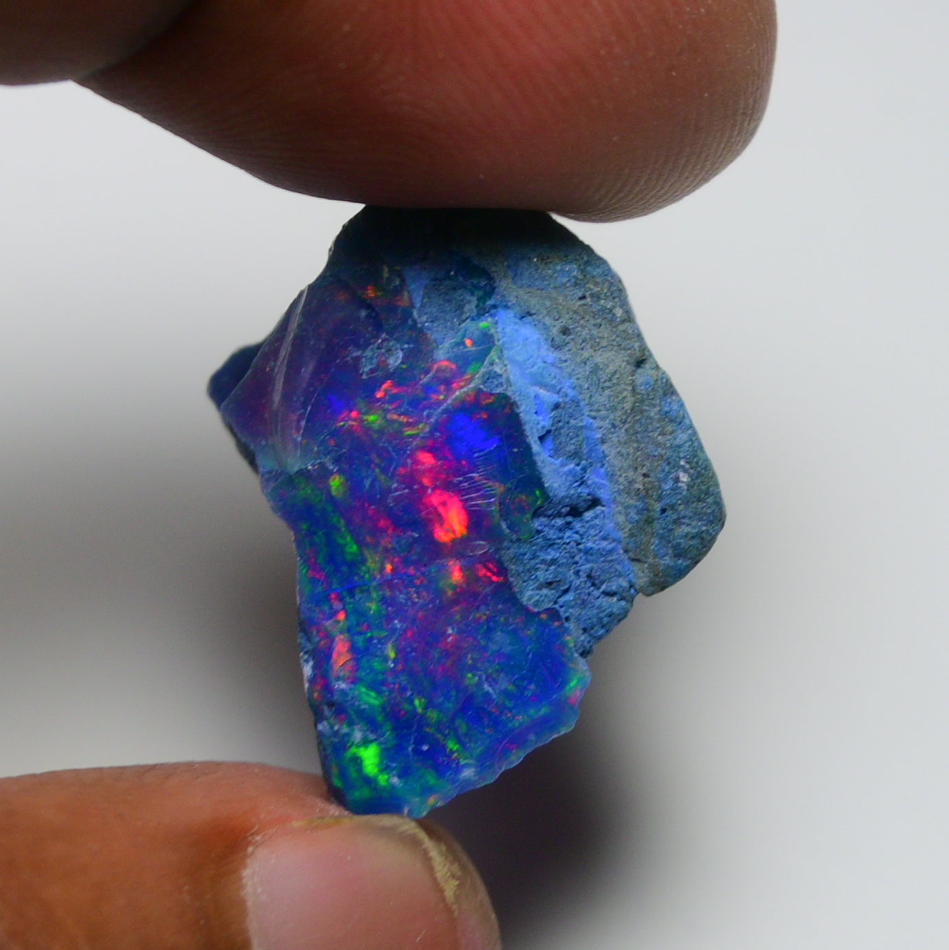 Rare Blue Opal 22.30 Carats | Natural Blue Ethiopian Opal Rough - Ready for Cutting & Jewelry!