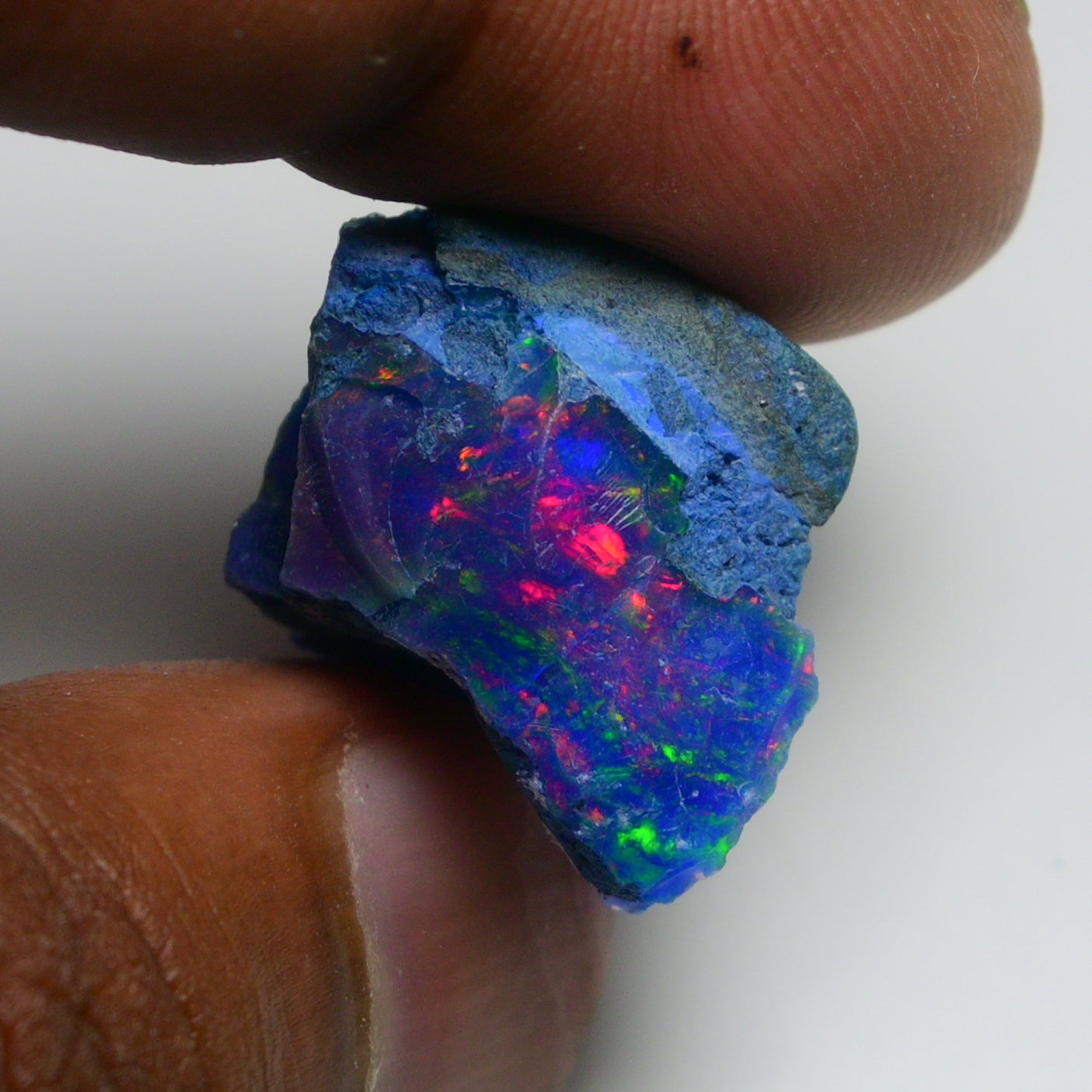 Rare Blue Opal 22.30 Carats | Natural Blue Ethiopian Opal Rough - Ready for Cutting & Jewelry!
