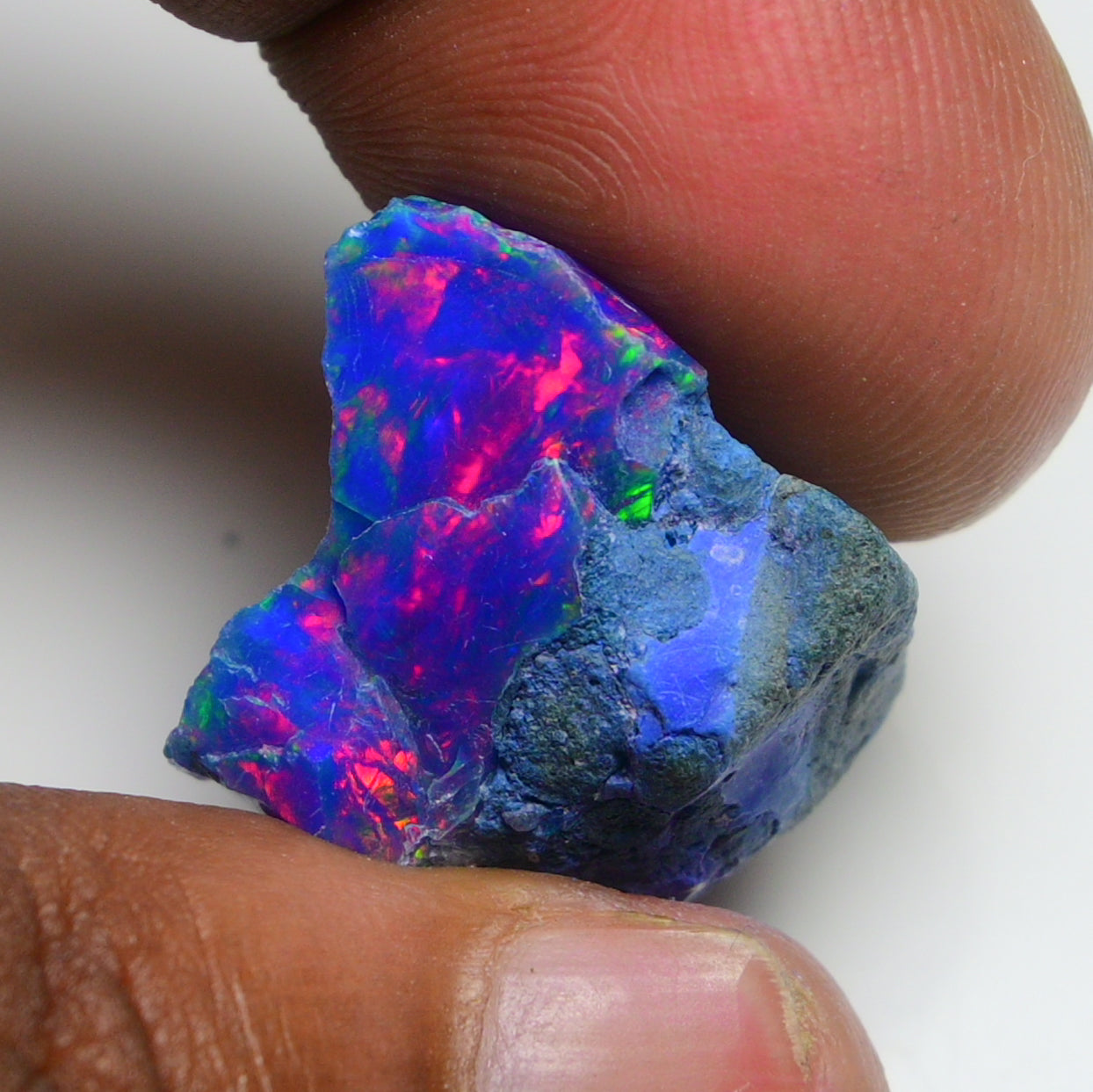 Rare Blue Opal 22.30 Carats | Natural Blue Ethiopian Opal Rough - Ready for Cutting & Jewelry!