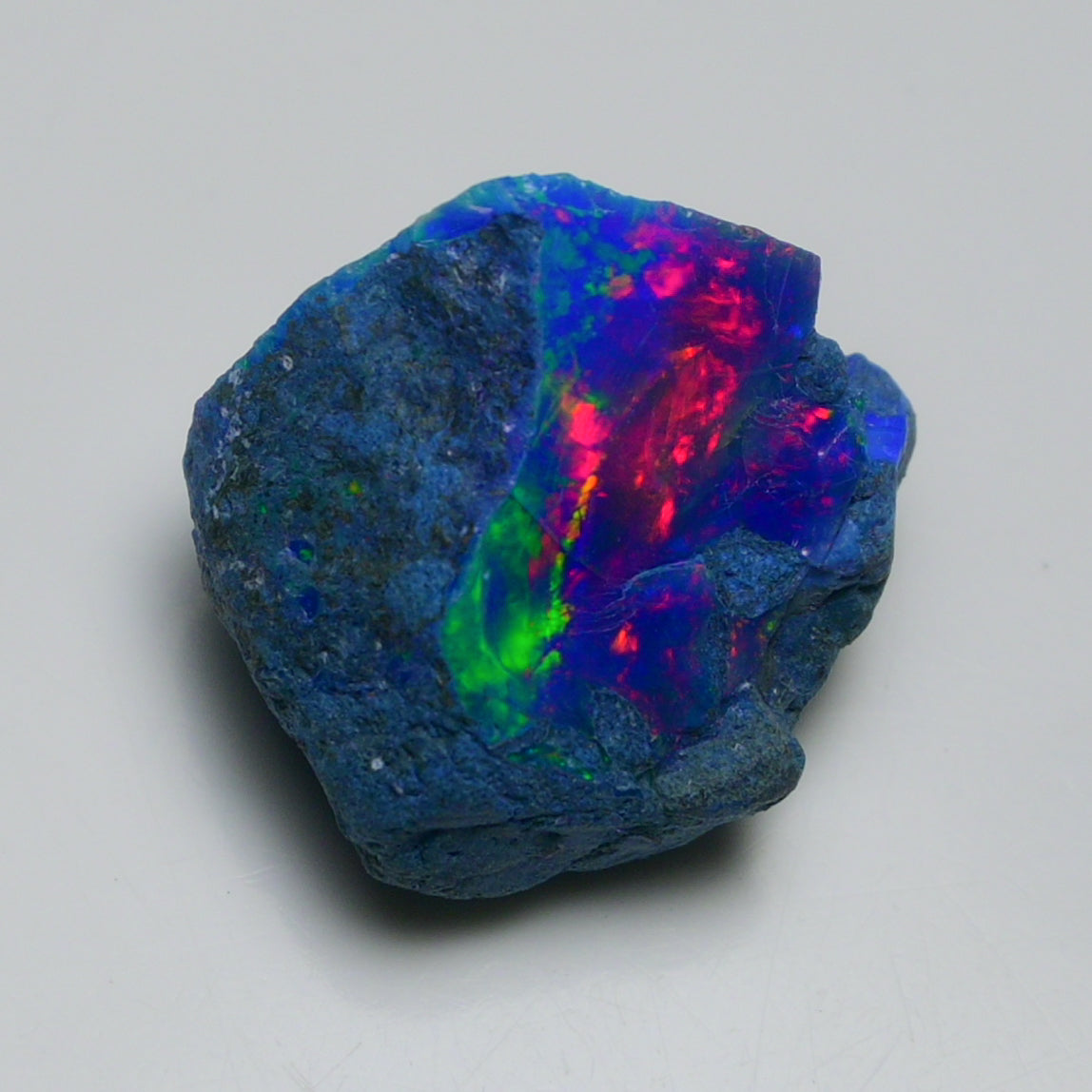 Rare Blue Opal 21.60 Carats | Natural Blue Ethiopian Opal Rough - Ready for Cutting & Jewelry!