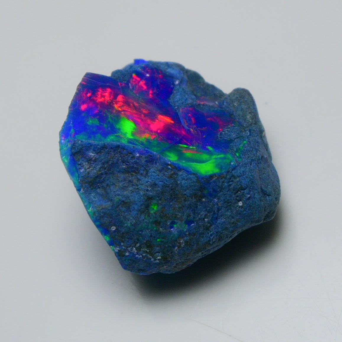Rare Blue Opal 21.60 Carats | Natural Blue Ethiopian Opal Rough - Ready for Cutting & Jewelry!