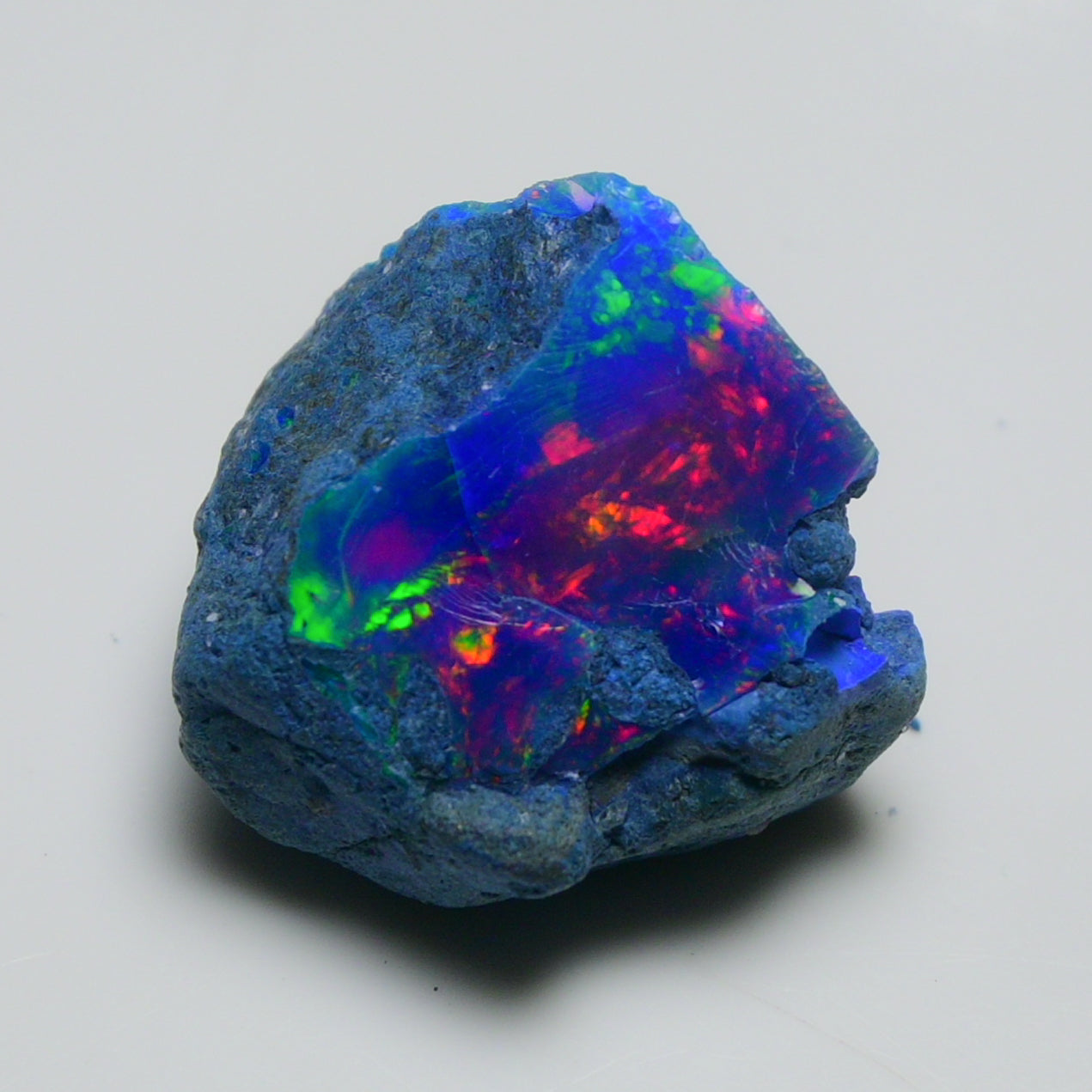 Rare Blue Opal 21.60 Carats | Natural Blue Ethiopian Opal Rough - Ready for Cutting & Jewelry!