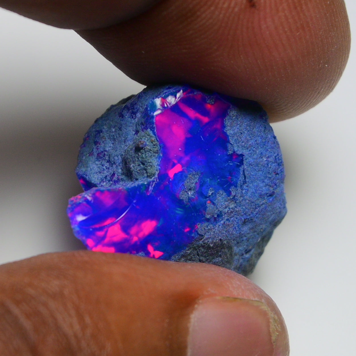Rare Blue Opal 19.20 Carats | Natural Blue Ethiopian Opal Rough - Ready for Cutting & Jewelry!