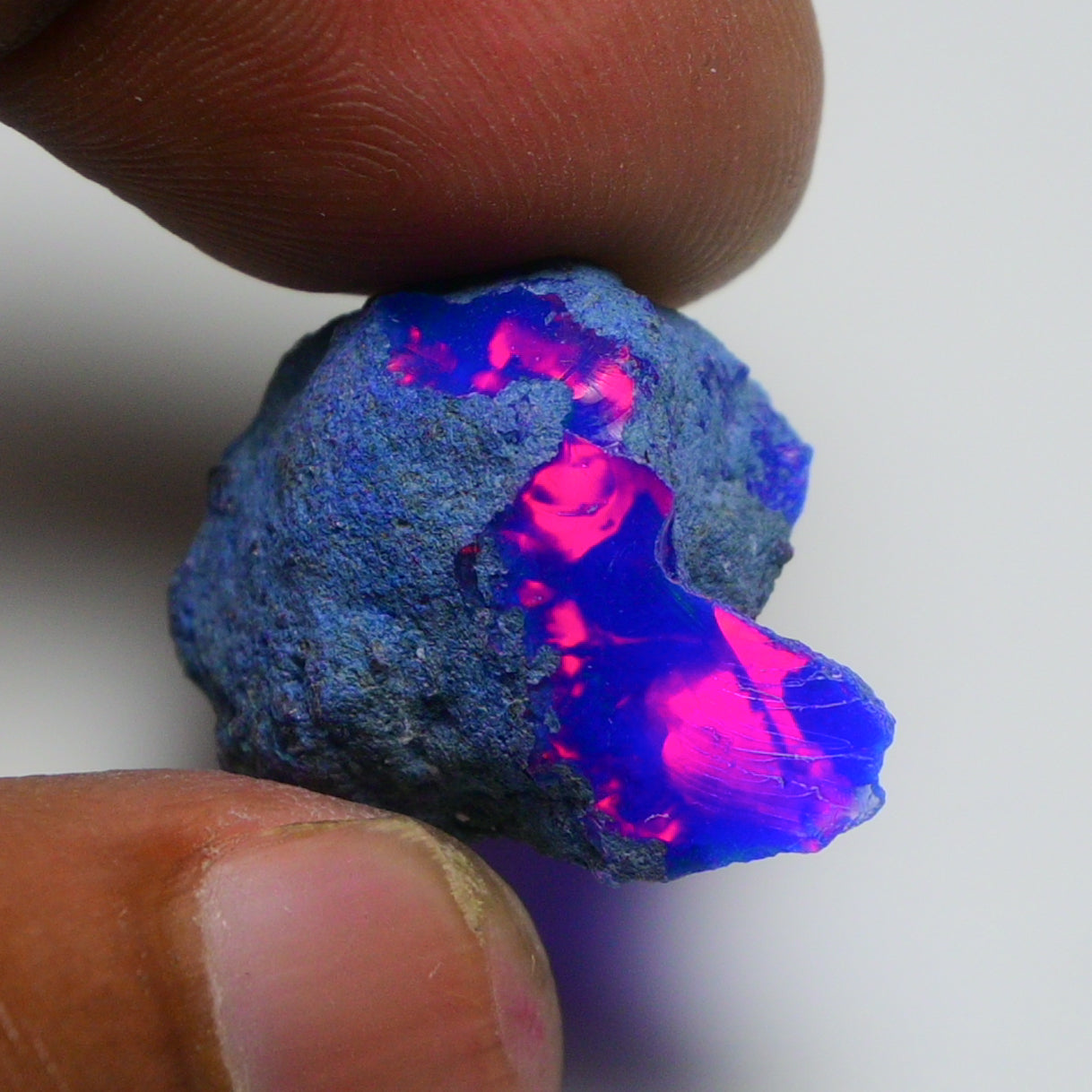 Rare Blue Opal 19.20 Carats | Natural Blue Ethiopian Opal Rough - Ready for Cutting & Jewelry!