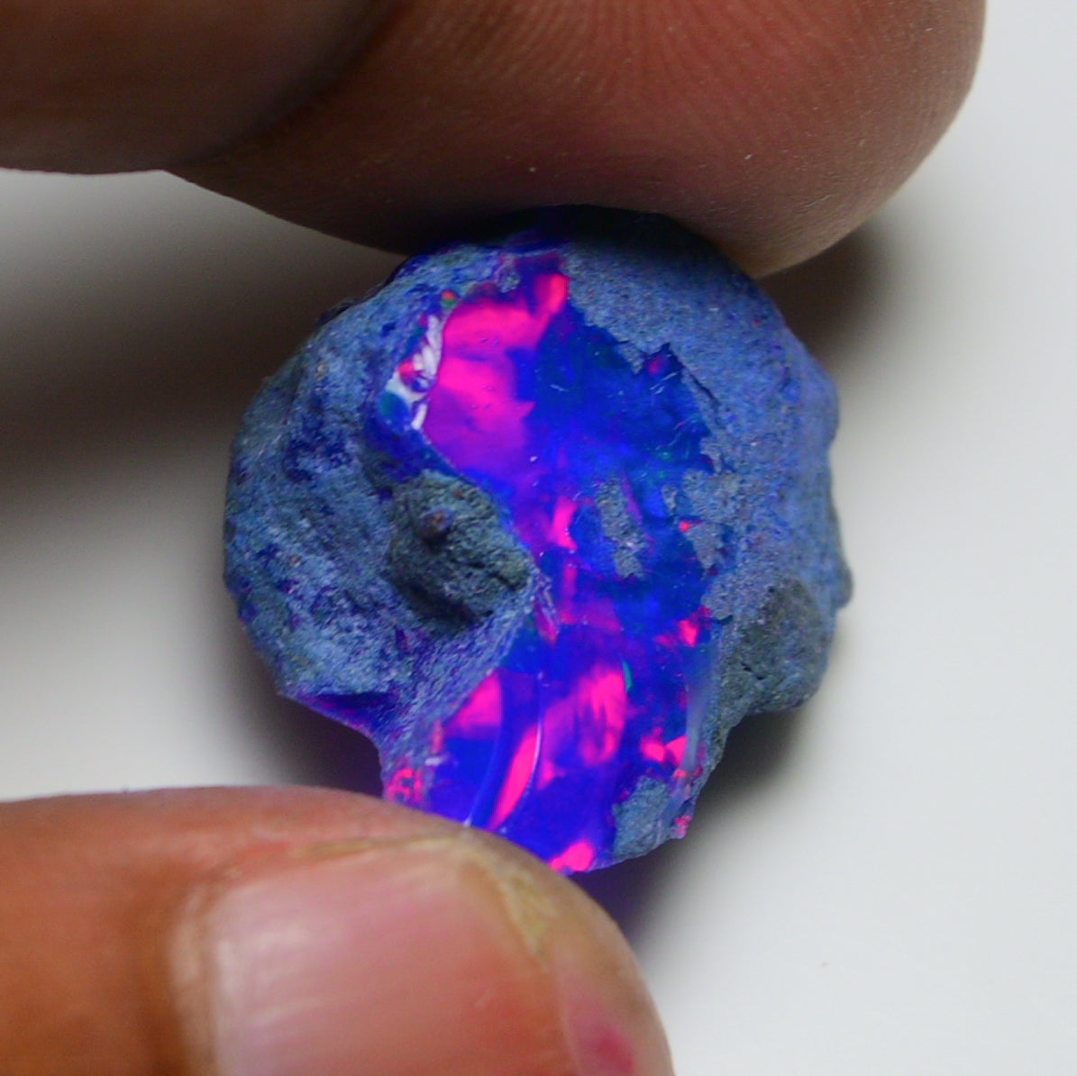 Rare Blue Opal 19.20 Carats | Natural Blue Ethiopian Opal Rough - Ready for Cutting & Jewelry!