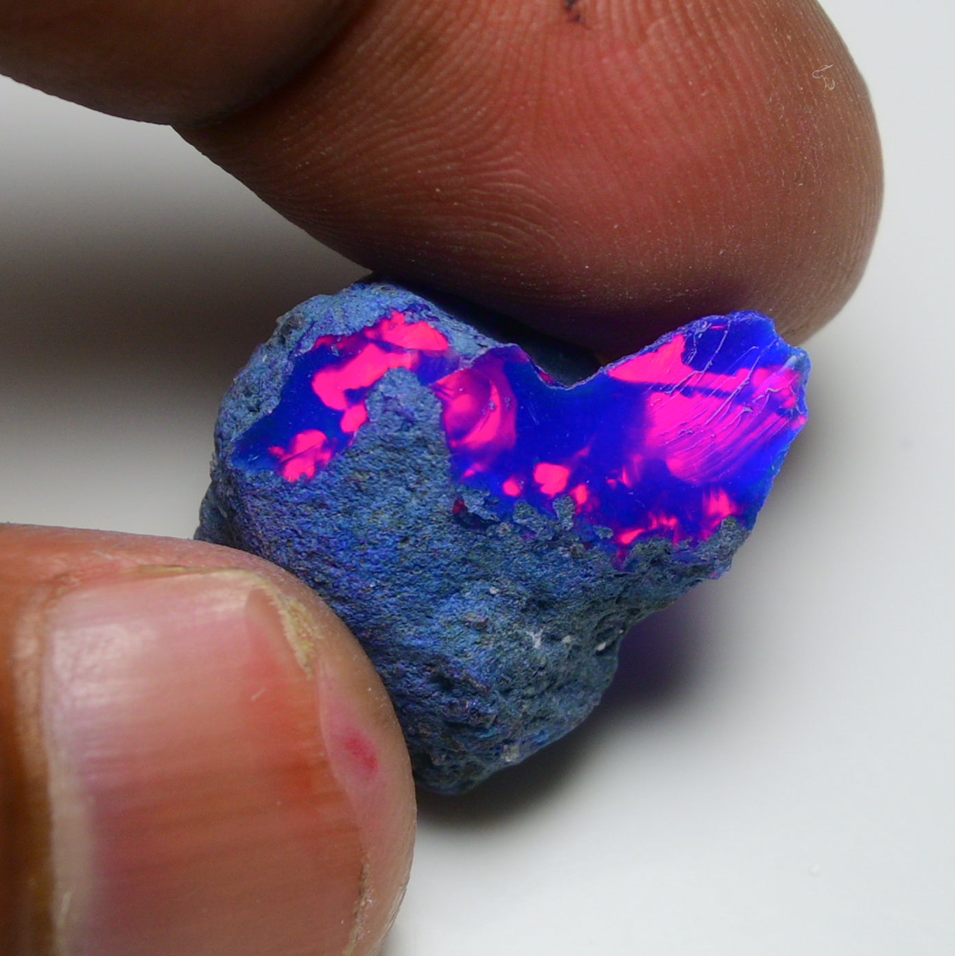 Rare Blue Opal 19.20 Carats | Natural Blue Ethiopian Opal Rough - Ready for Cutting & Jewelry!