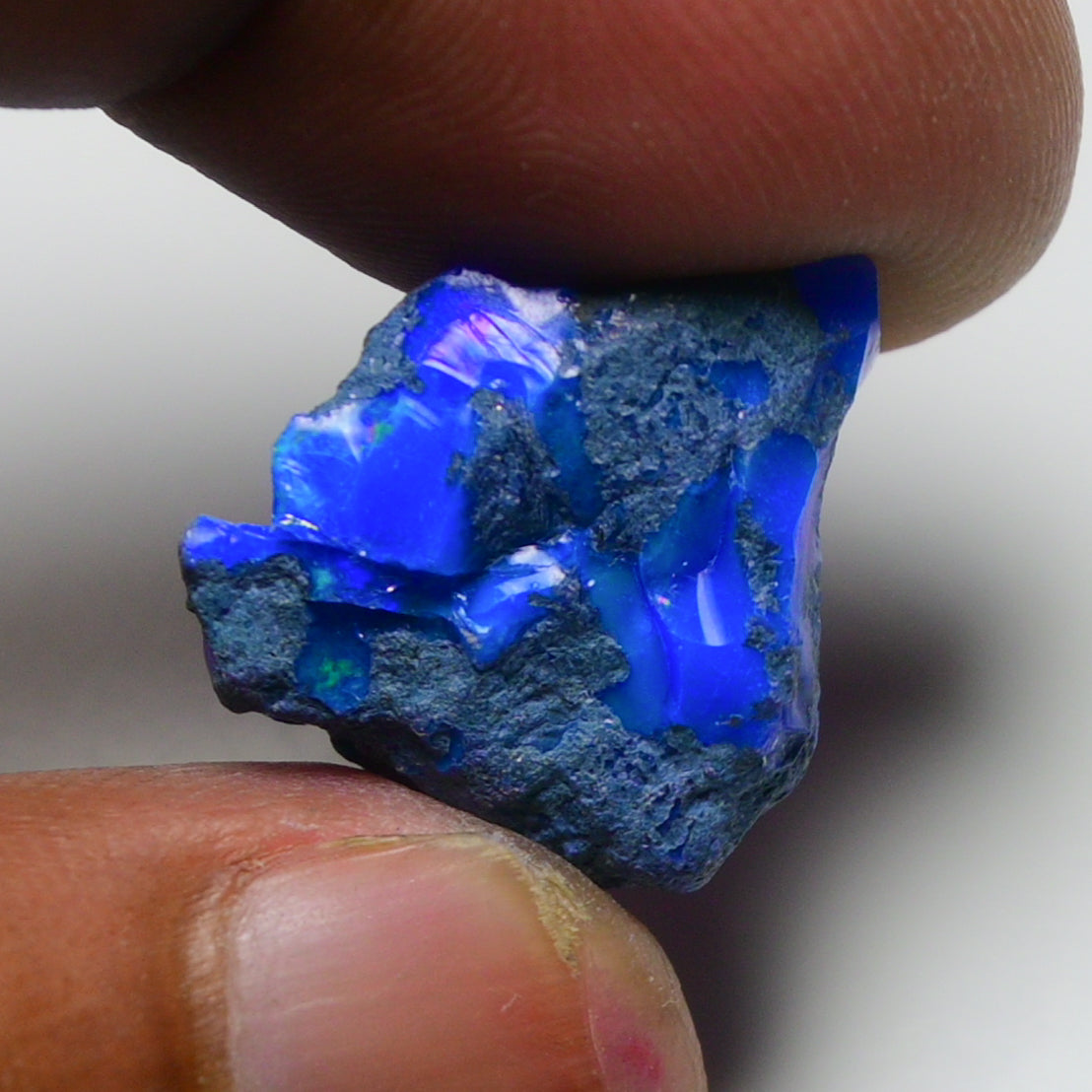 Rare Blue Opal 12.10 Carats | Natural Blue Ethiopian Opal Rough - Ready for Cutting & Jewelry!