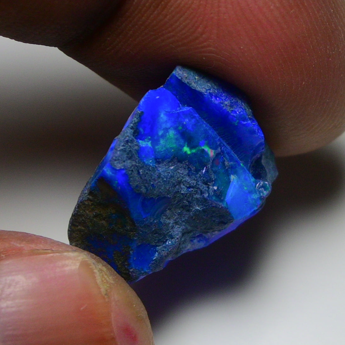 Rare Blue Opal 12.10 Carats | Natural Blue Ethiopian Opal Rough - Ready for Cutting & Jewelry!