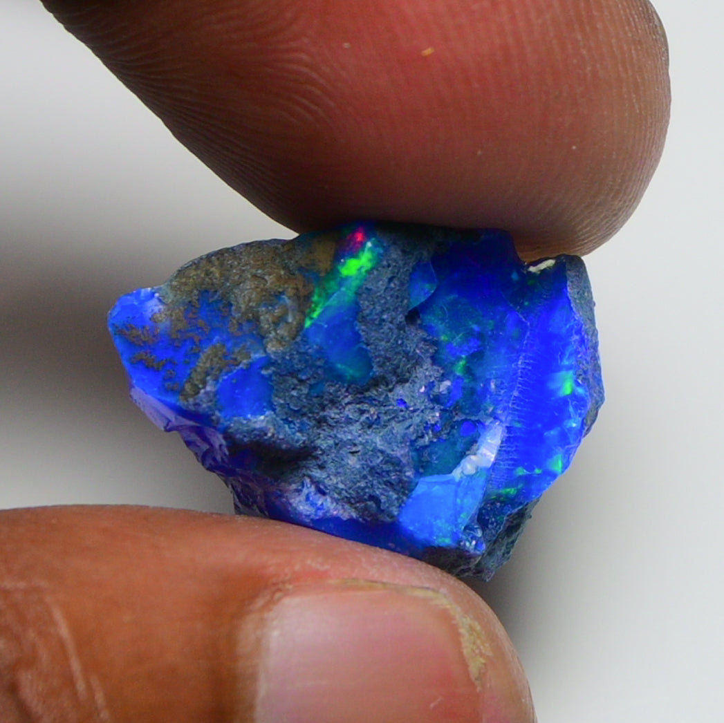 Rare Blue Opal 12.10 Carats | Natural Blue Ethiopian Opal Rough - Ready for Cutting & Jewelry!