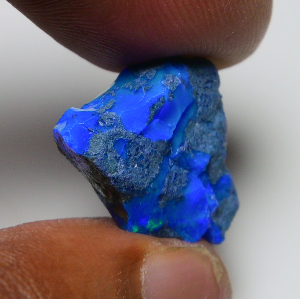 Rare Blue Opal 12.10 Carats | Natural Blue Ethiopian Opal Rough - Ready for Cutting & Jewelry!