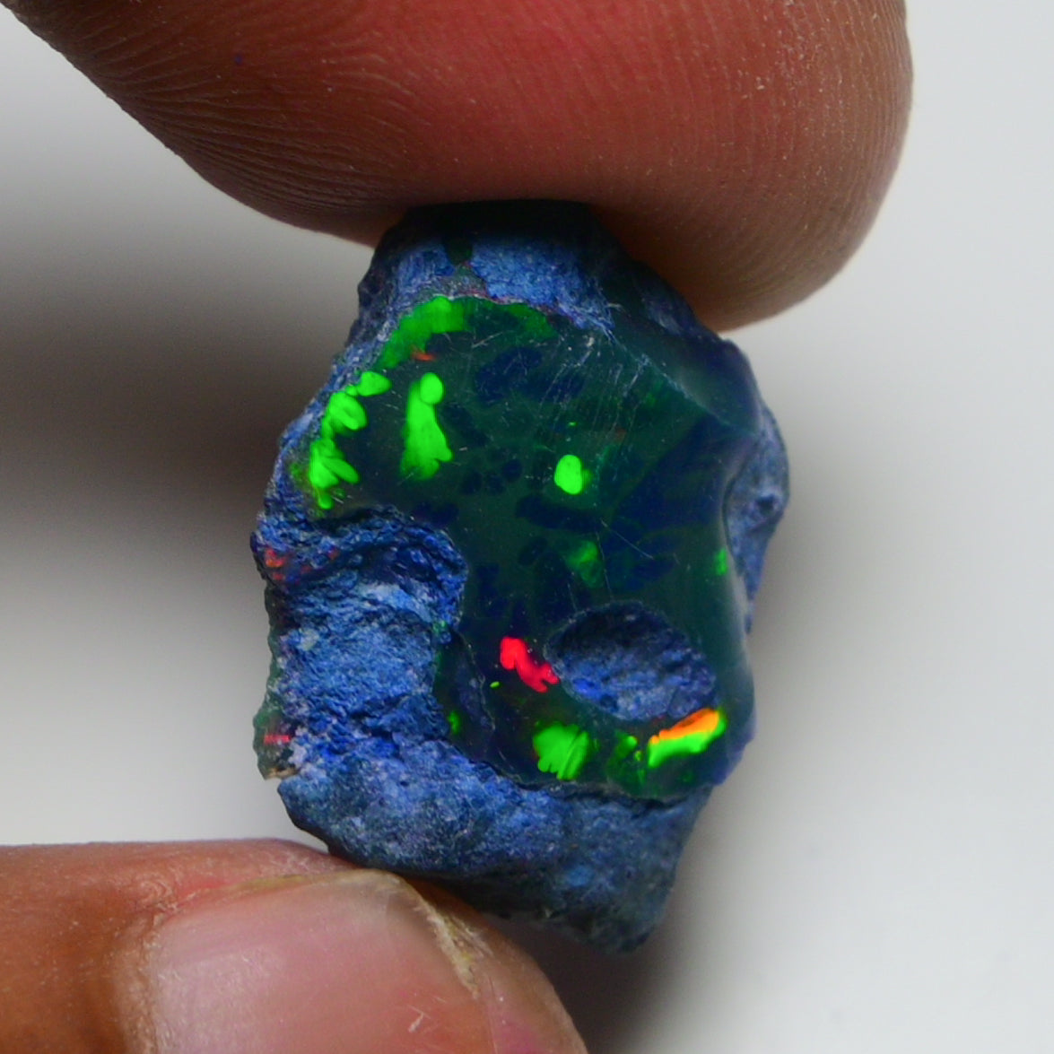 Rare Blue Opal 12.20 Carats | Natural Blue Ethiopian Opal Rough - Ready for Cutting & Jewelry!