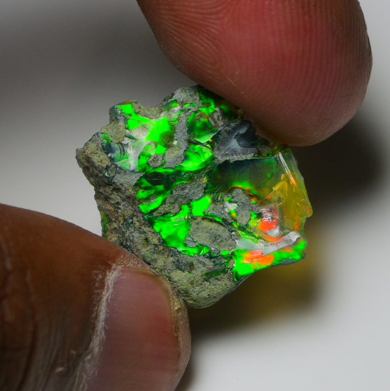 Black Opal 11.10 Carats | Natural Black Ethiopian Opal Rough - Ready for Cutting & Jewelry