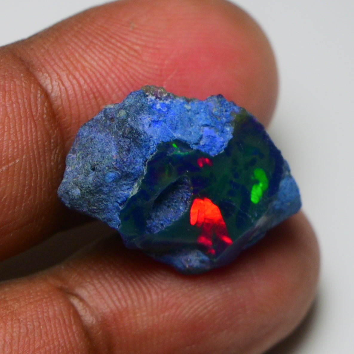 Rare Blue Opal 12.20 Carats | Natural Blue Ethiopian Opal Rough - Ready for Cutting & Jewelry!