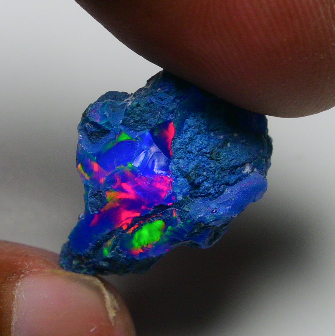 Rare Blue Opal 12.80 Carats | Natural Blue Ethiopian Opal Rough - Ready for Cutting & Jewelry!