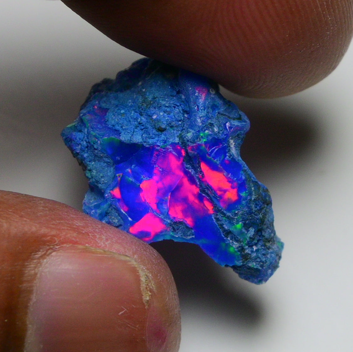 Rare Blue Opal 12.80 Carats | Natural Blue Ethiopian Opal Rough - Ready for Cutting & Jewelry!