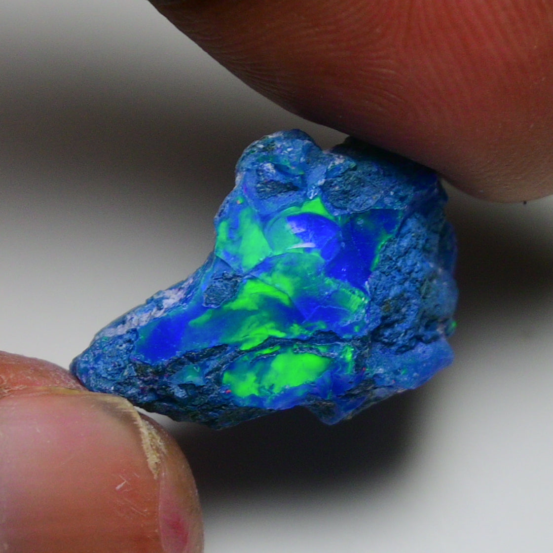 Rare Blue Opal 12.80 Carats | Natural Blue Ethiopian Opal Rough - Ready for Cutting & Jewelry!