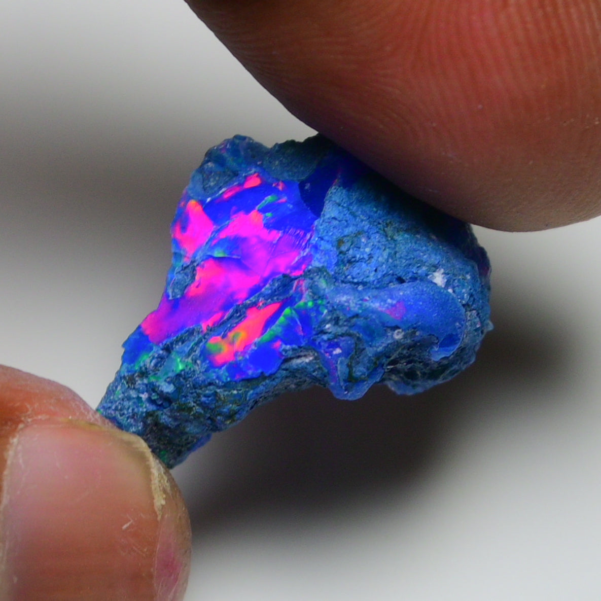 Rare Blue Opal 12.80 Carats | Natural Blue Ethiopian Opal Rough - Ready for Cutting & Jewelry!