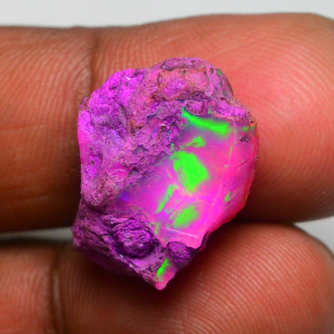 Rare Pink Opal 13.75 Carats | Natural Pink Ethiopian Opal Rough - Ready for Cutting & Jewelry!