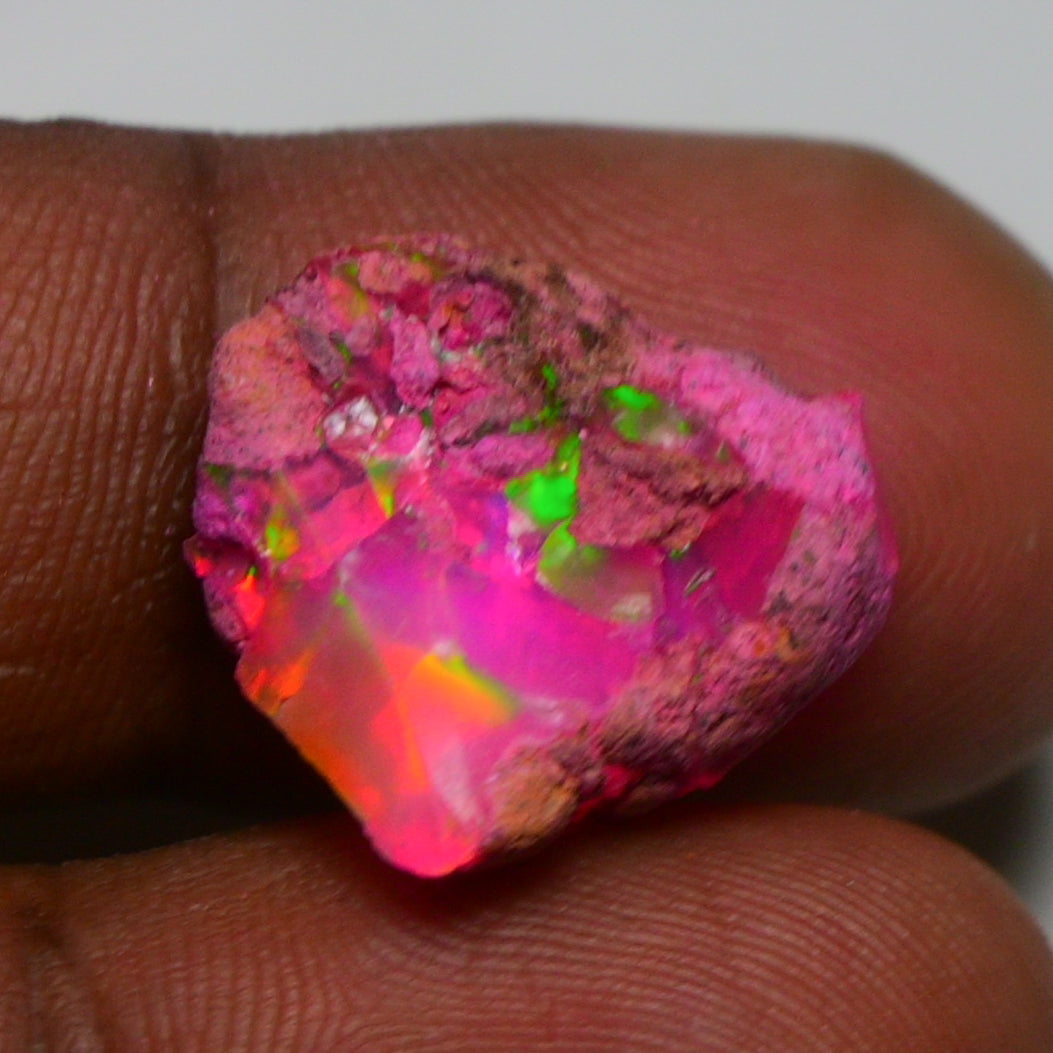 Rare Pink Opal 8.20 Carats | Natural Pink Ethiopian Opal Rough - Ready for Cutting & Jewelry!