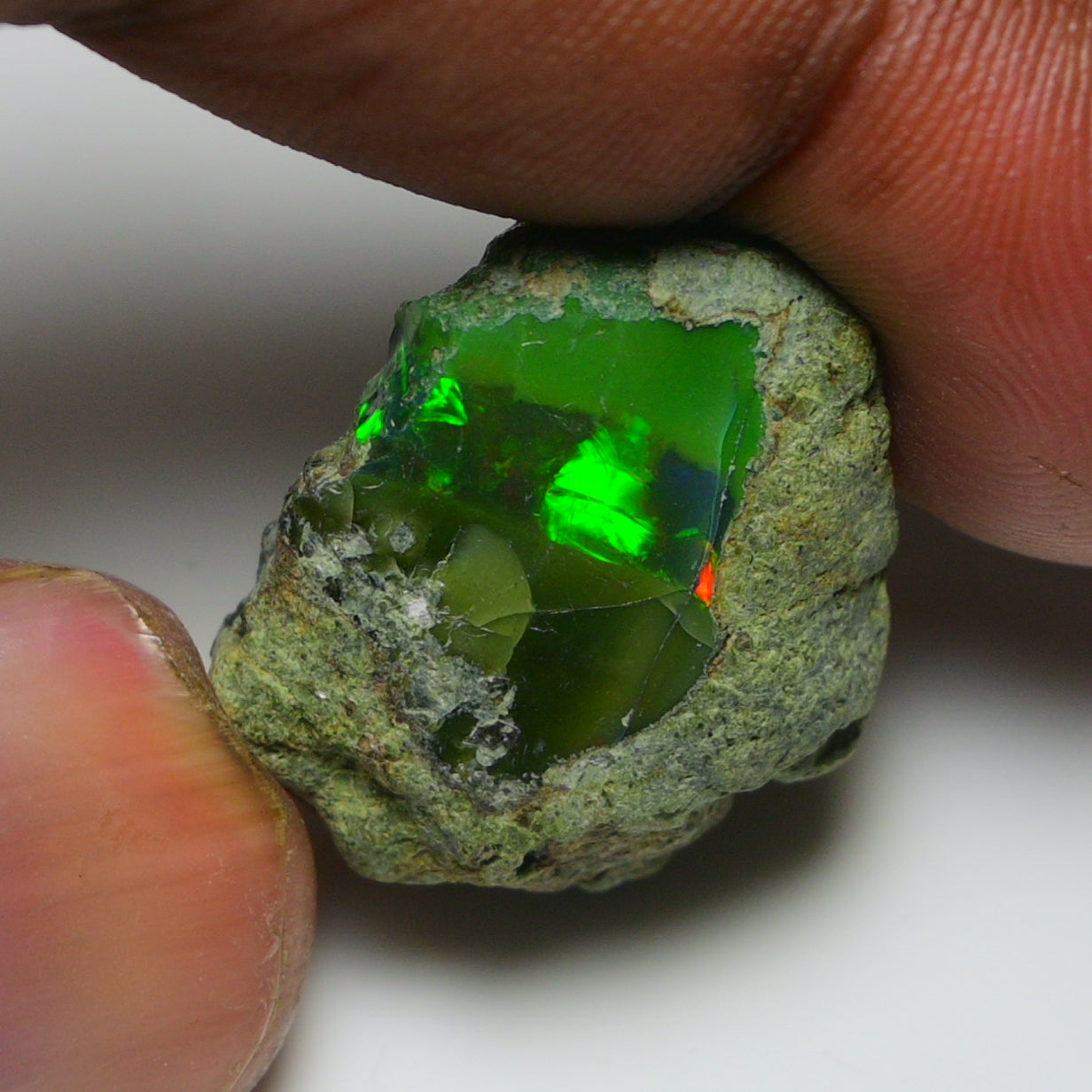 Black Opal 27.60 Carats | Natural Black Ethiopian Opal Rough - Ready for Cutting & Jewelry