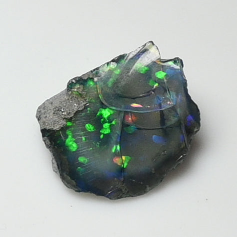 Black Opal Rough 15.35 Carats | Natural Ethiopian Opal Rough - Ready for Cutting & Jewelry | AAA Grade Opal Raw
